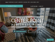 Tablet Screenshot of centerpointapts.com